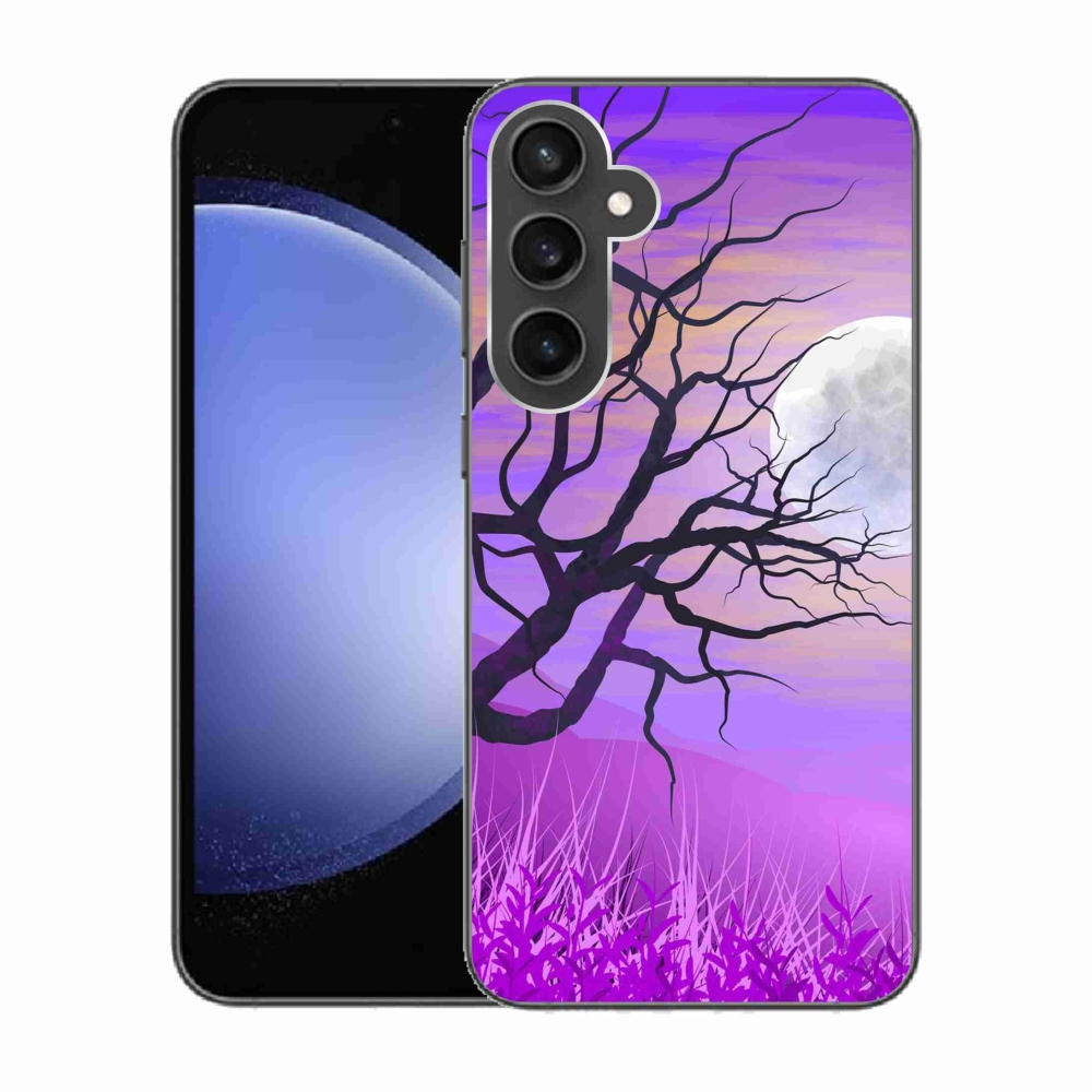 Gél tok mmCase Samsung Galaxy S23 FE készülékhez - rajzfilmes kidőlt fa