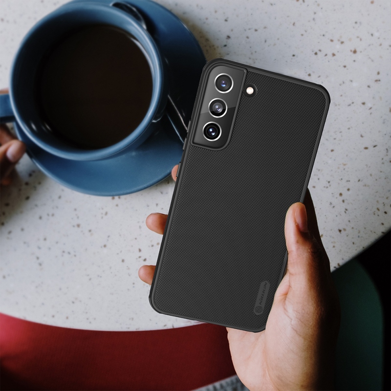 Nillkin Super Frosted PRO hátlap a Samsung Galaxy S22 készülékhez Fekete