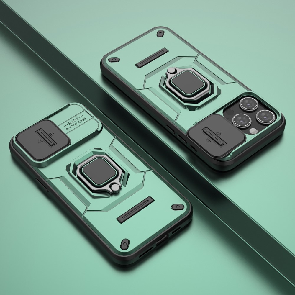 Ütésálló borítás iPhone 15 Pro készülékhez - zöld