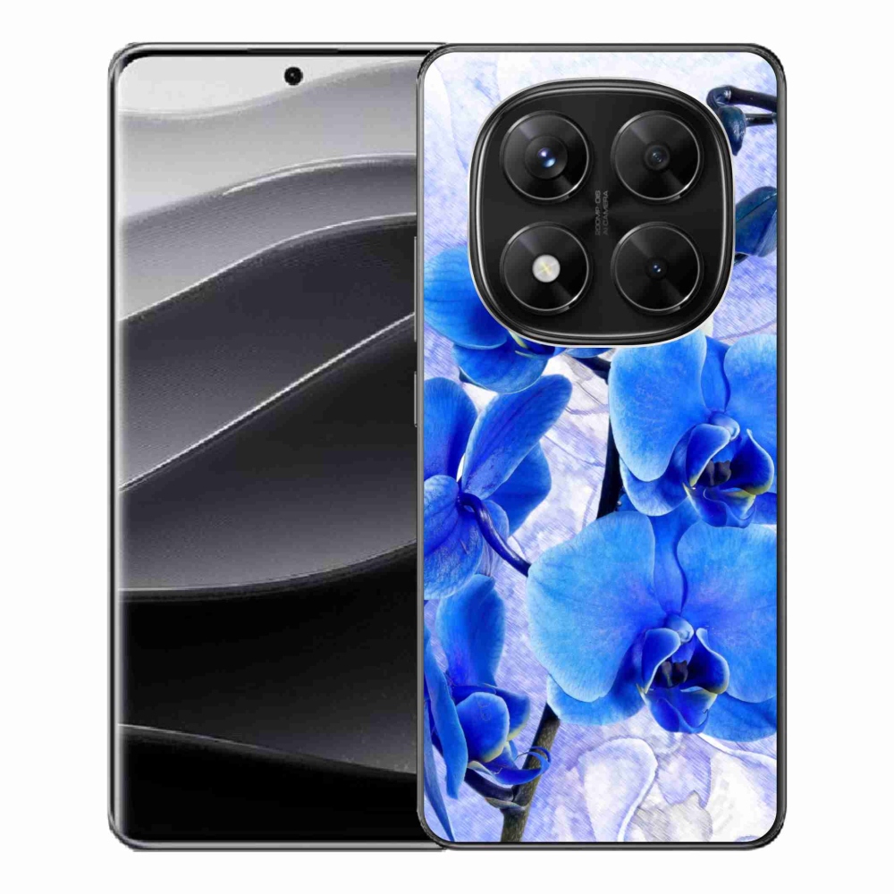 Gél borítás mmCase a Xiaomi Redmi Note 14 Pro 5G/Poco X7 5G számára - kék virágok