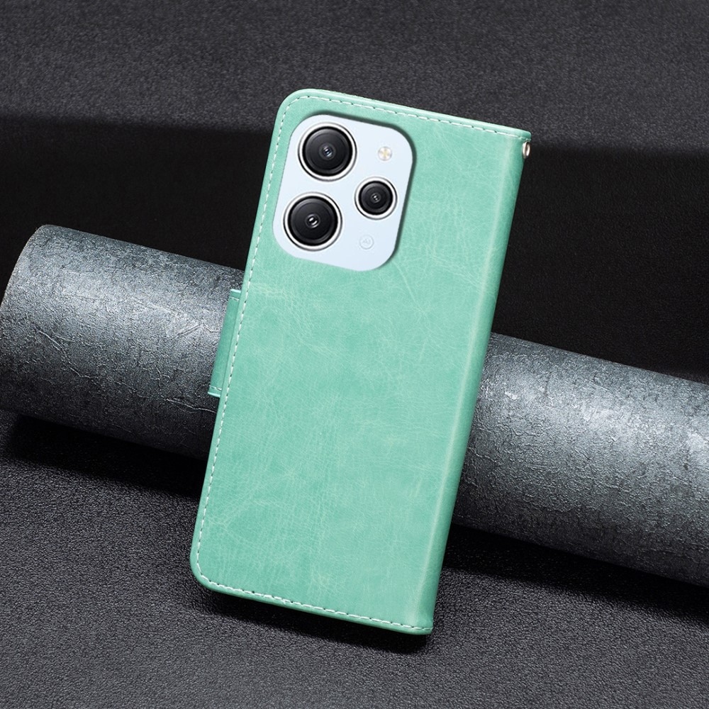 Pillangó könyv tok a Xiaomi Redmi 12 4G/5G-hez - teal színű