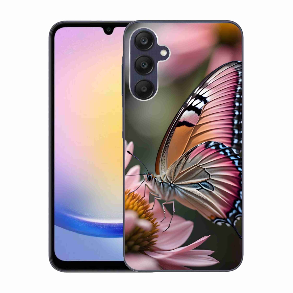 Zselés borítás mmCase Samsung Galaxy A25 5G - színes pillangó