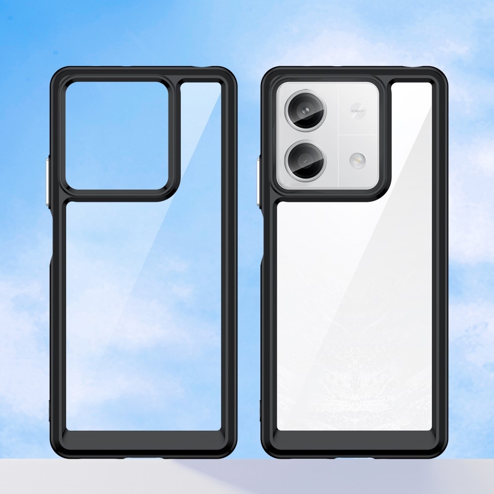 Gél tok rögzített hátlappal a Xiaomi Redmi Note 13 5G készülékre - fekete