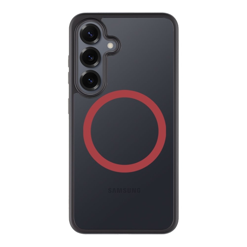 Taktikai MagForce Hyperstealth 2.0 borító Samsung Galaxy S25 fekete/piroshoz