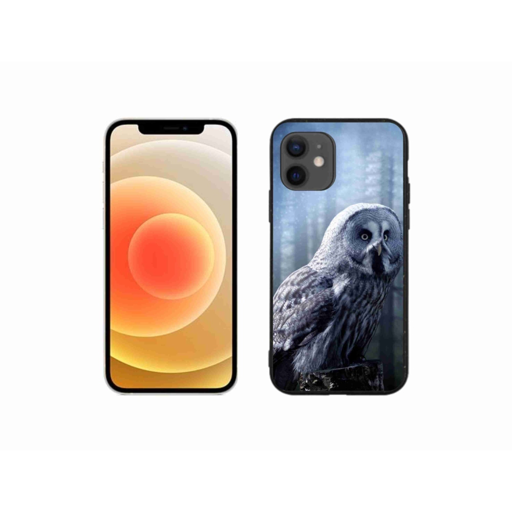 Zselés borítás mmCase iPhone 12 mini készülékhez - bagoly