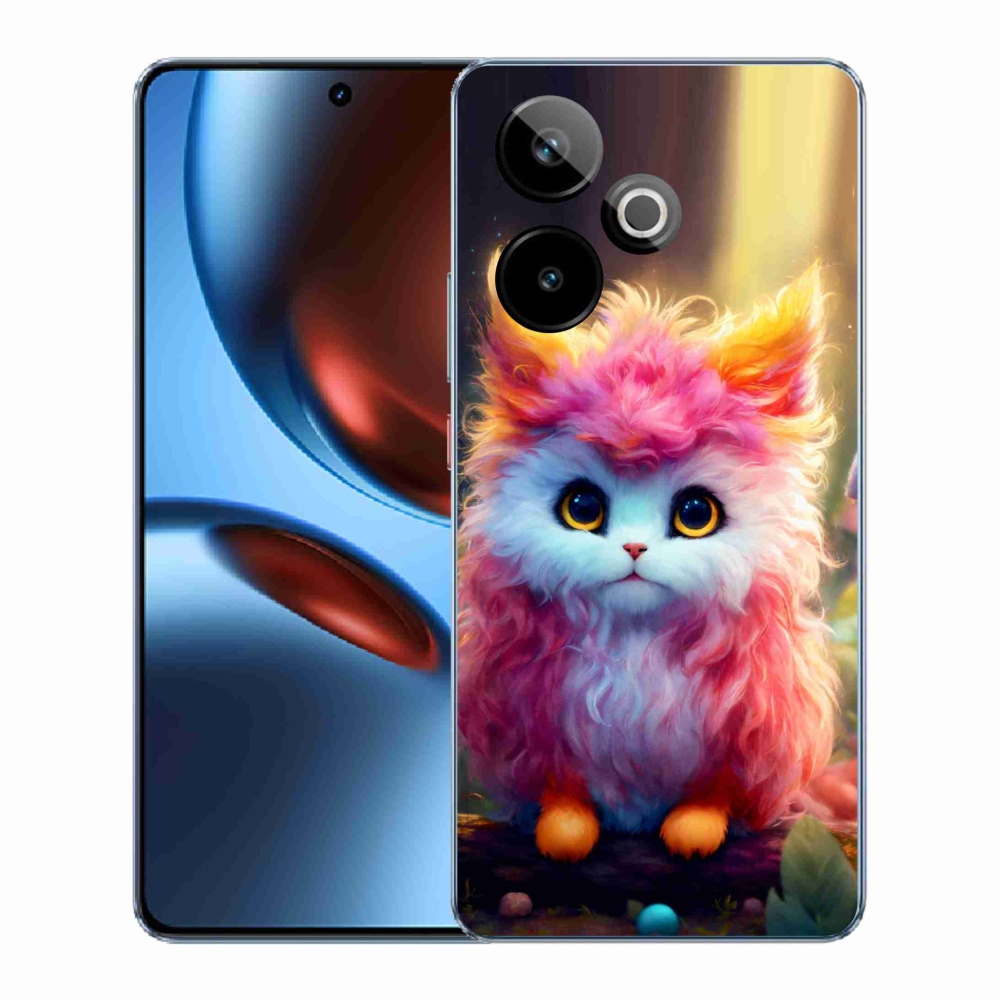 Rugalmas gél tok mmCase képzeletbeli Realme GT 7 5G/GT 7T 5G - aranyos cica 5