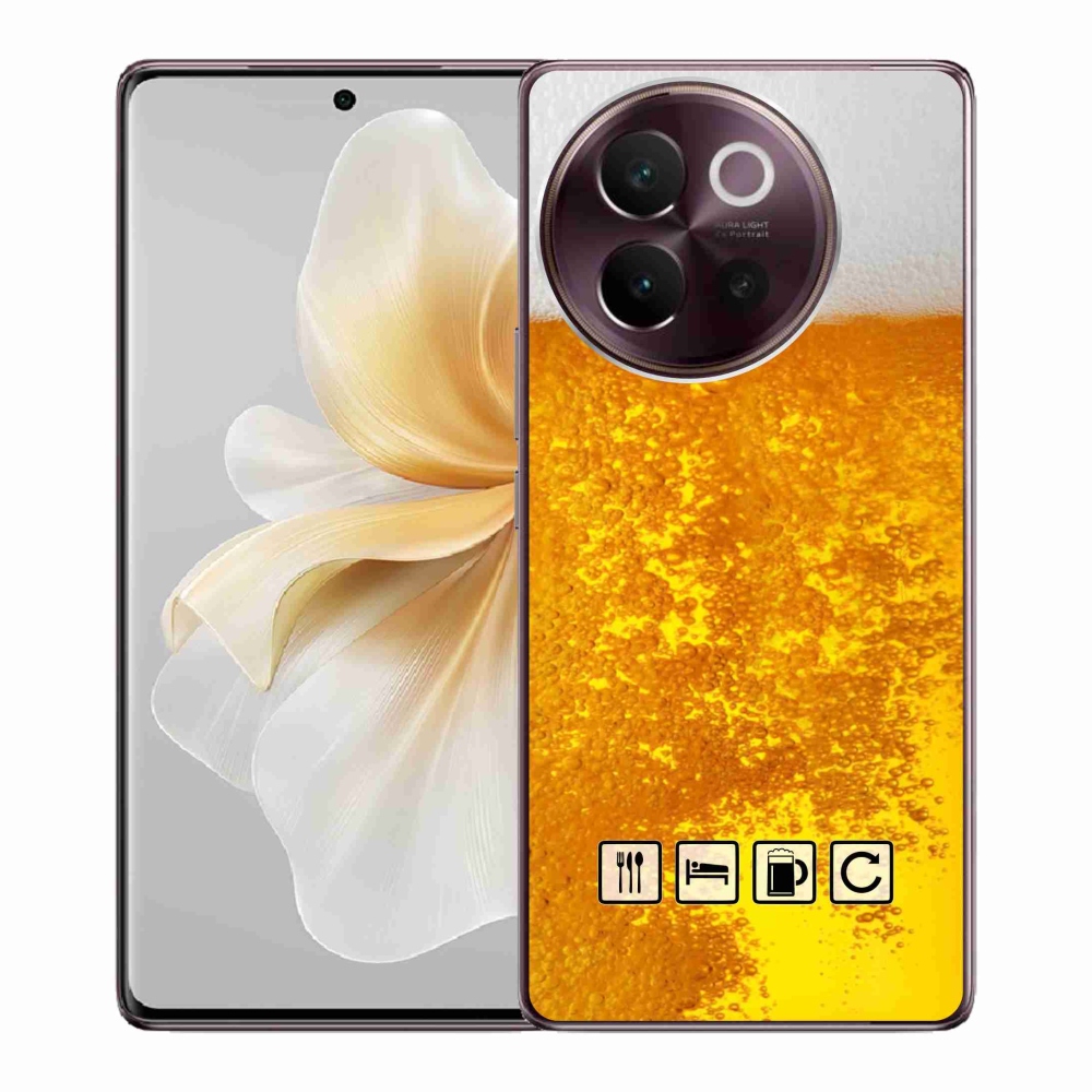 Gél borítás mmCase a Vivo V40 Lite 5G számára - sör motívum 3