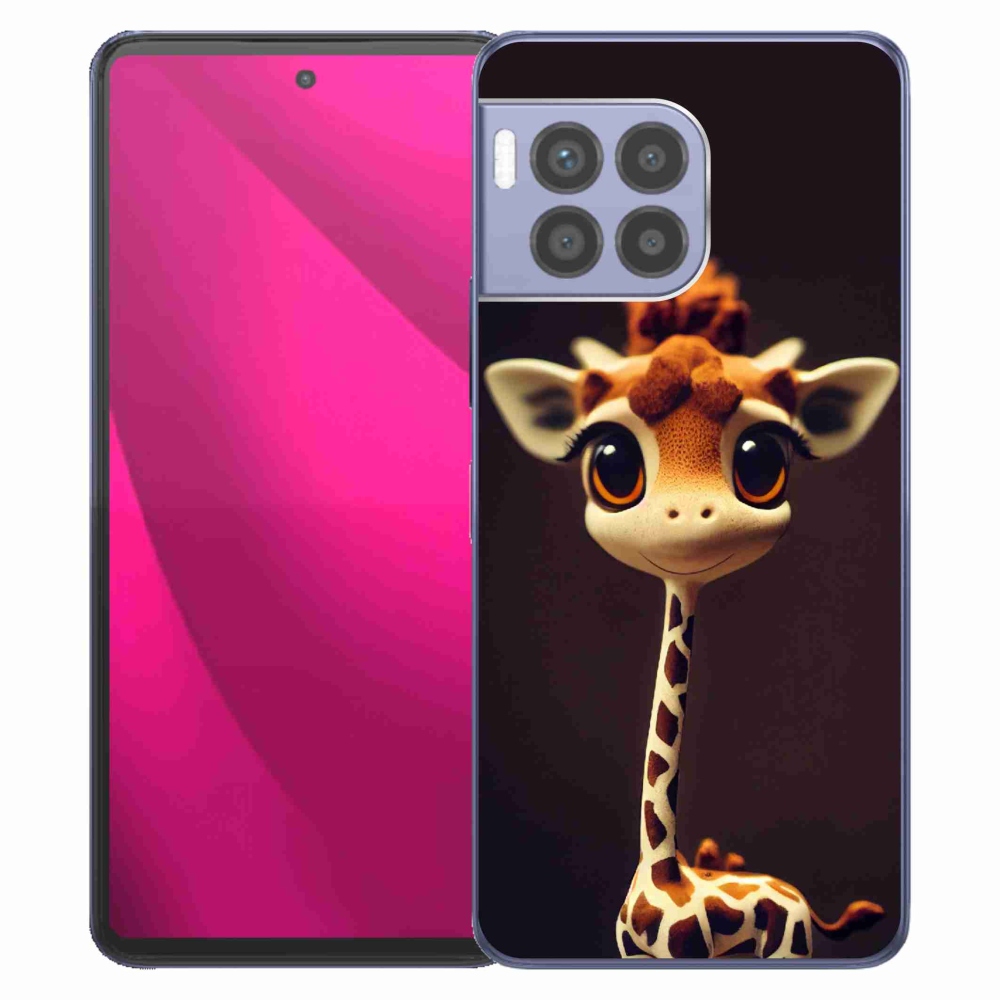 Zselés borítás mmCase a T-Mobile T Phone 2 Pro készülékhez - kis zsiráf