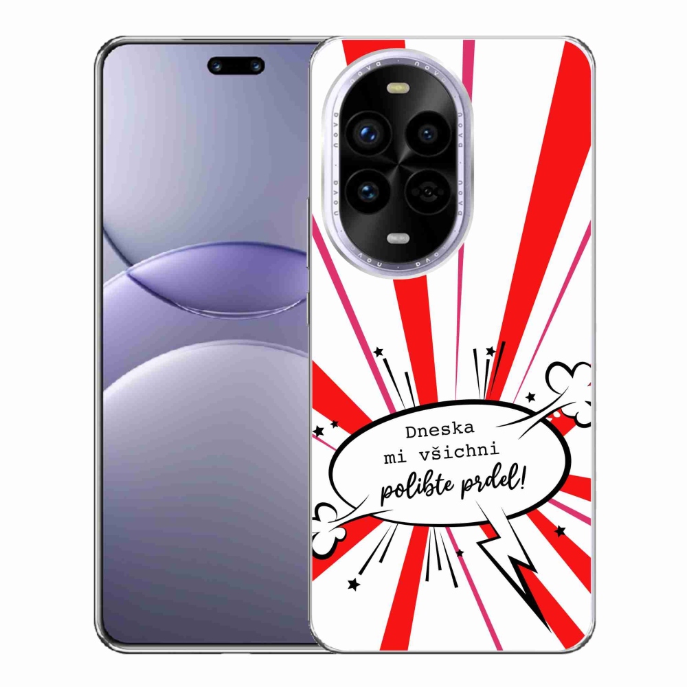 Gél borító mmCase a Huawei Nova 13 Pro 5G számára - vicces szöveg 15 fehér háttérrel
