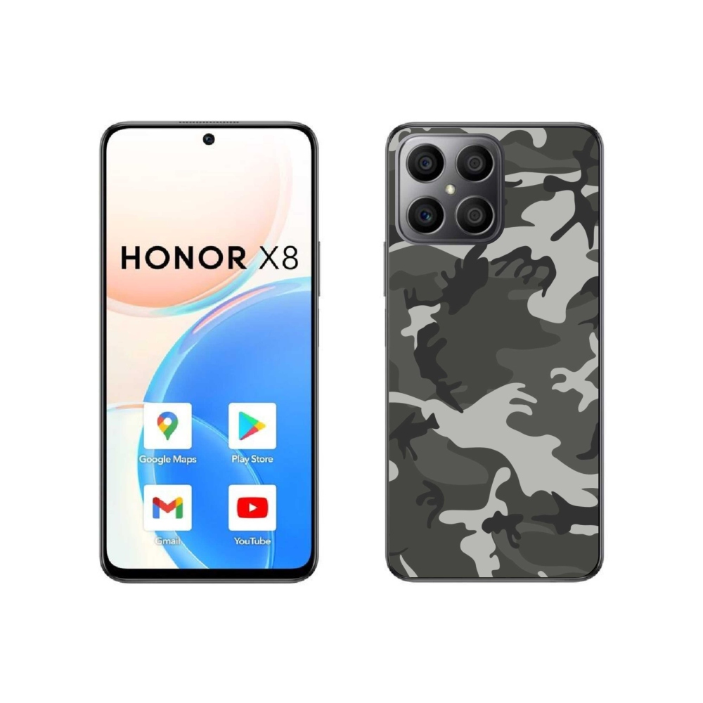 Zselés borítás mmCase a Honor X8 4G készülékhez - álcázó mintás