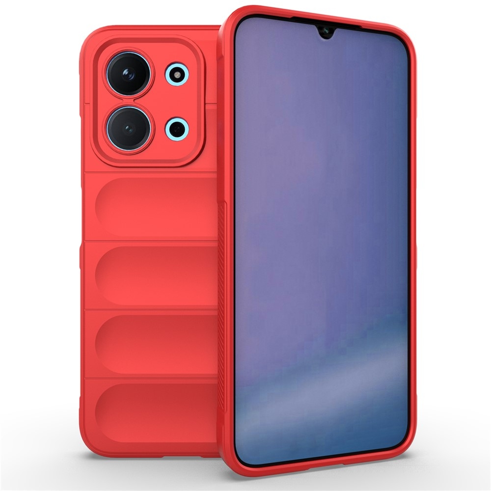 Rugg tartós zselés tok Xiaomi Redmi 15C 4G (171mm)/Poco C85 4G (171mm) - piros