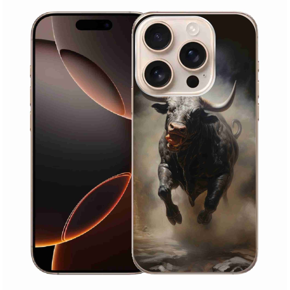 Zselés borítás mmCase iPhone 16 Pro Max készülékhez - dühös bika