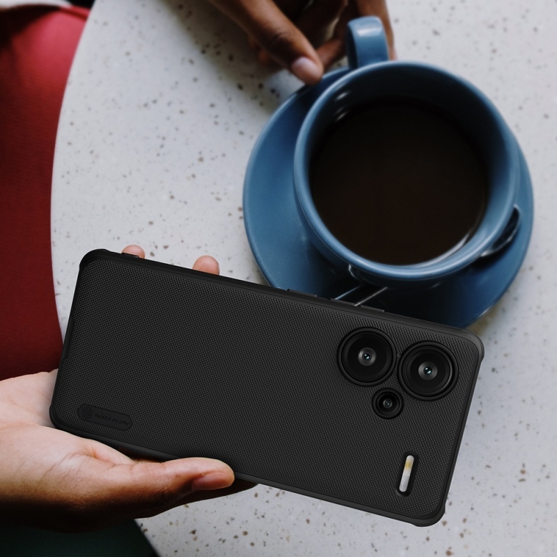 Nillkin Super Frosted PRO hátlap a Xiaomi Redmi Note 13 Pro+ 5G Fekete számára