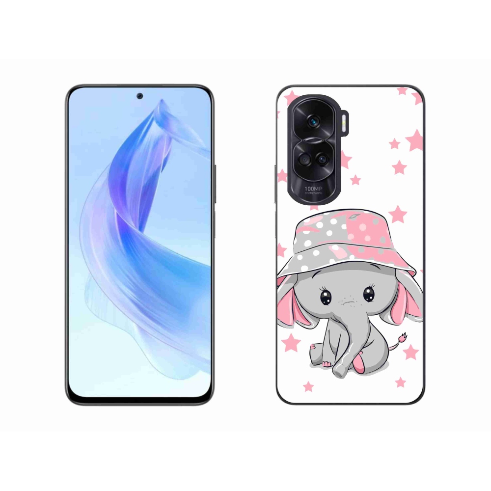 Zselés borítás mmCase a Honor 90 Lite készülékhez - rózsaszín elefánt
