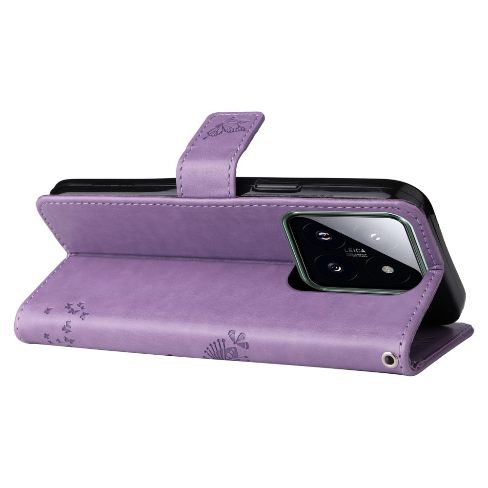 Fák könyve tok Xiaomi 14 Pro - világos lila