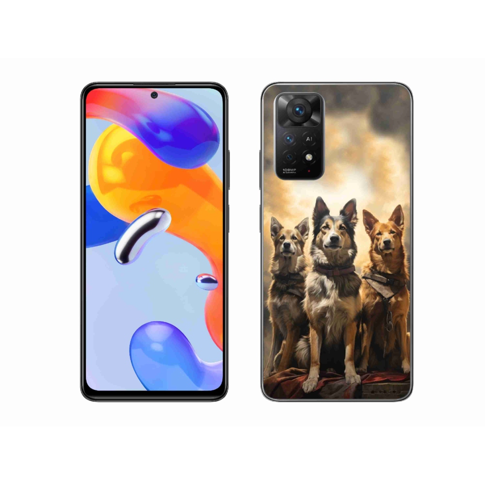 Gél borítás mmCase a Xiaomi Redmi Note 11 Pro 4G/5G számára - három kutya