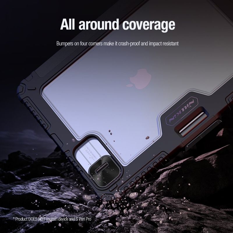 Nillkin Bumper PRO védőállvány tok többszögű iPad Pro 11 2024 Fekete
