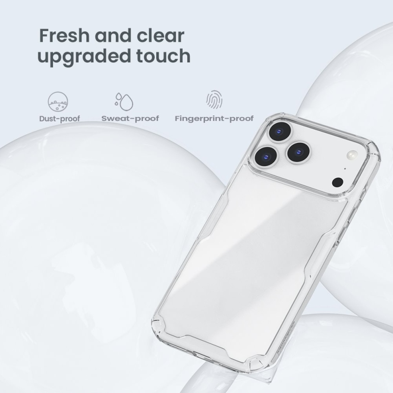 Nillkin Nature TPU PRO borító Apple iPhone 17 Pro Max-hoz Átlátszó