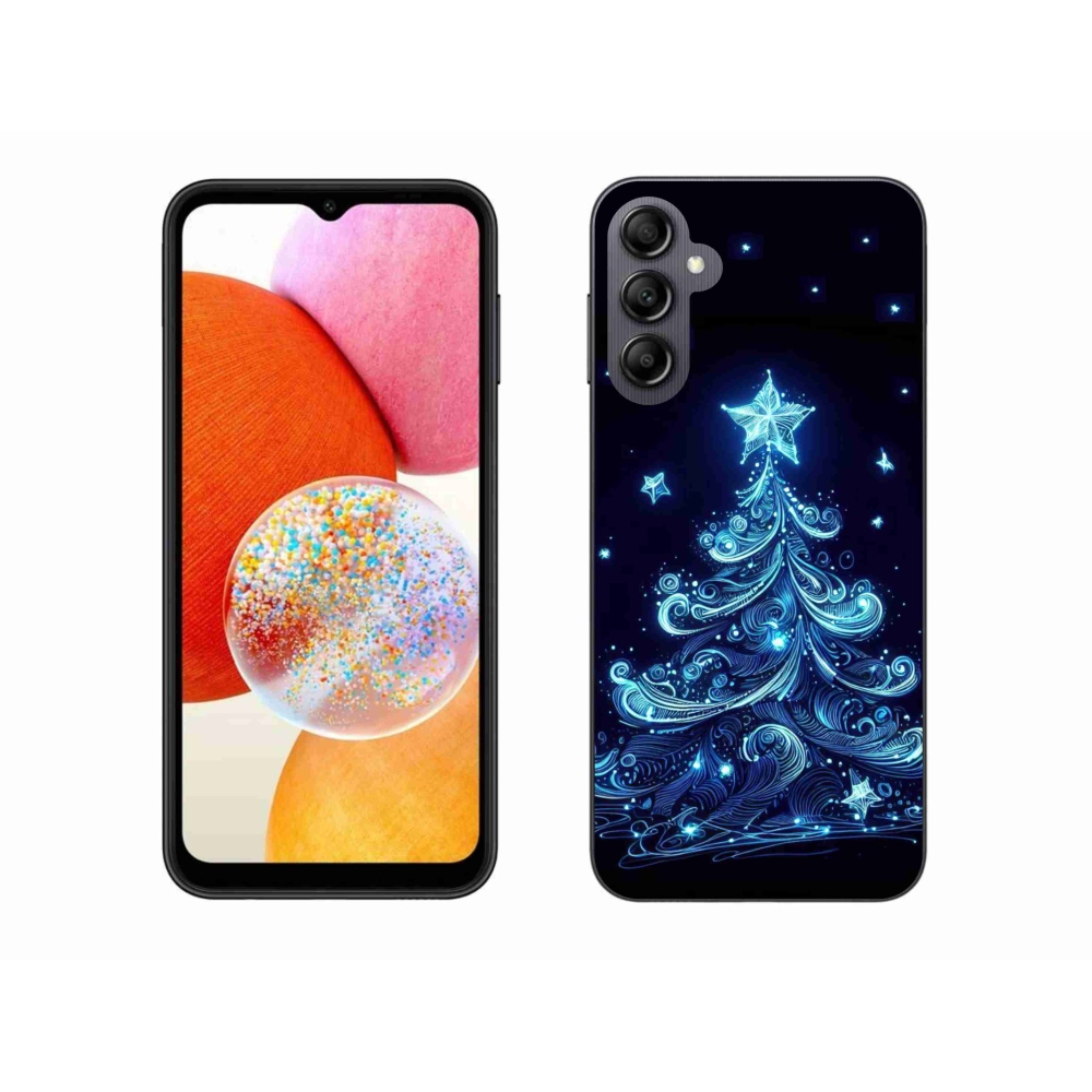 Gél borítás mmCase Samsung Galaxy A14 4G/5G - neon karácsonyfa 4