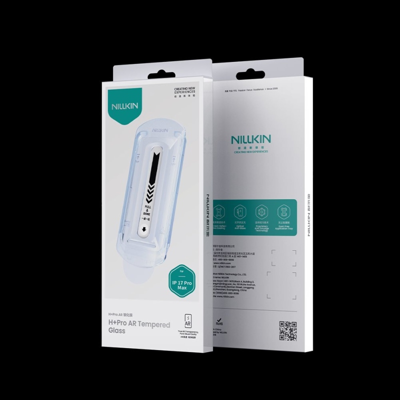 Nillkin Edzett üveg 0.2mm H+ PRO 2.5D Apple iPhone 17 Pro Max készülékhez (applikátorral)