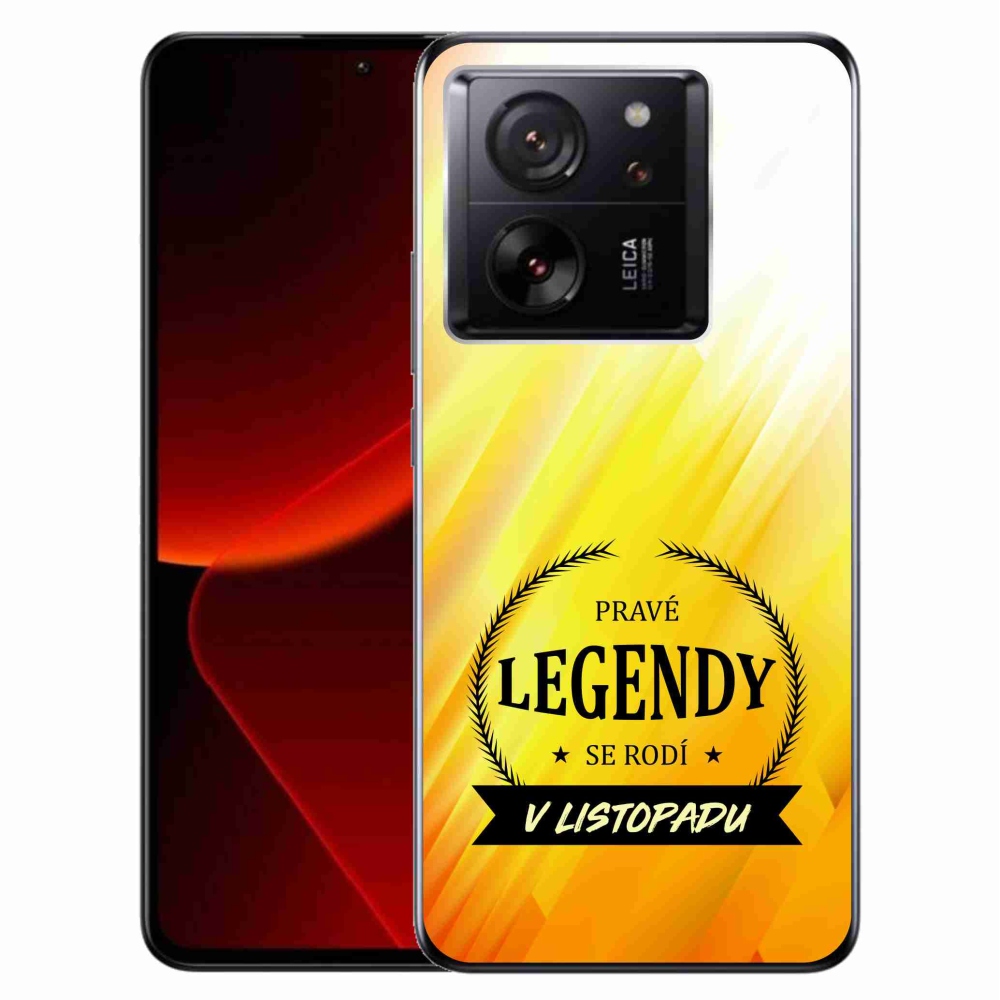 Gél borítás mmCase a Xiaomi 13T/13T Pro készülékhez - Legendák novemberben sárga háttérrel
