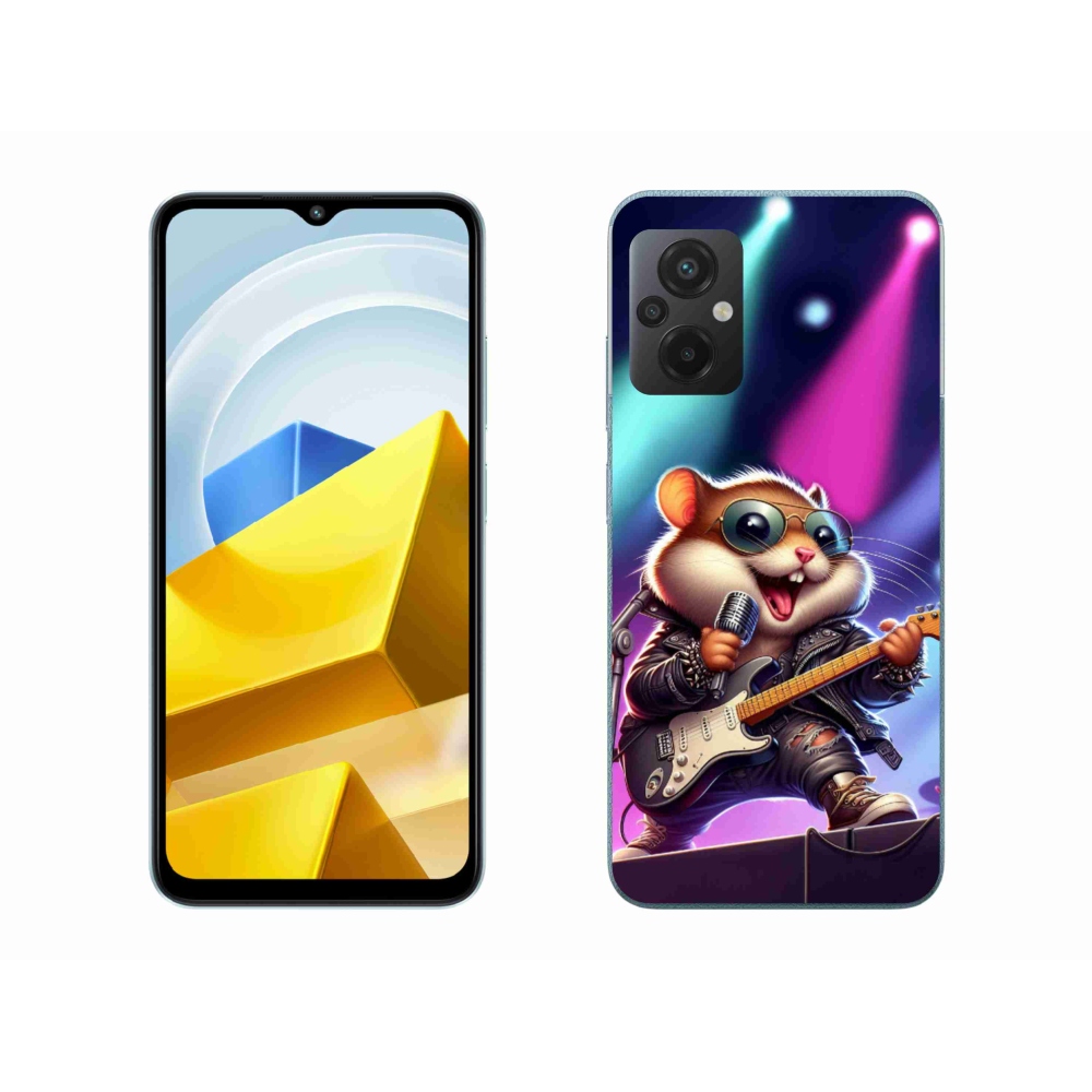 Gél borítás mmCase a Xiaomi Poco M5 4G-hez - hörcsög hintaló