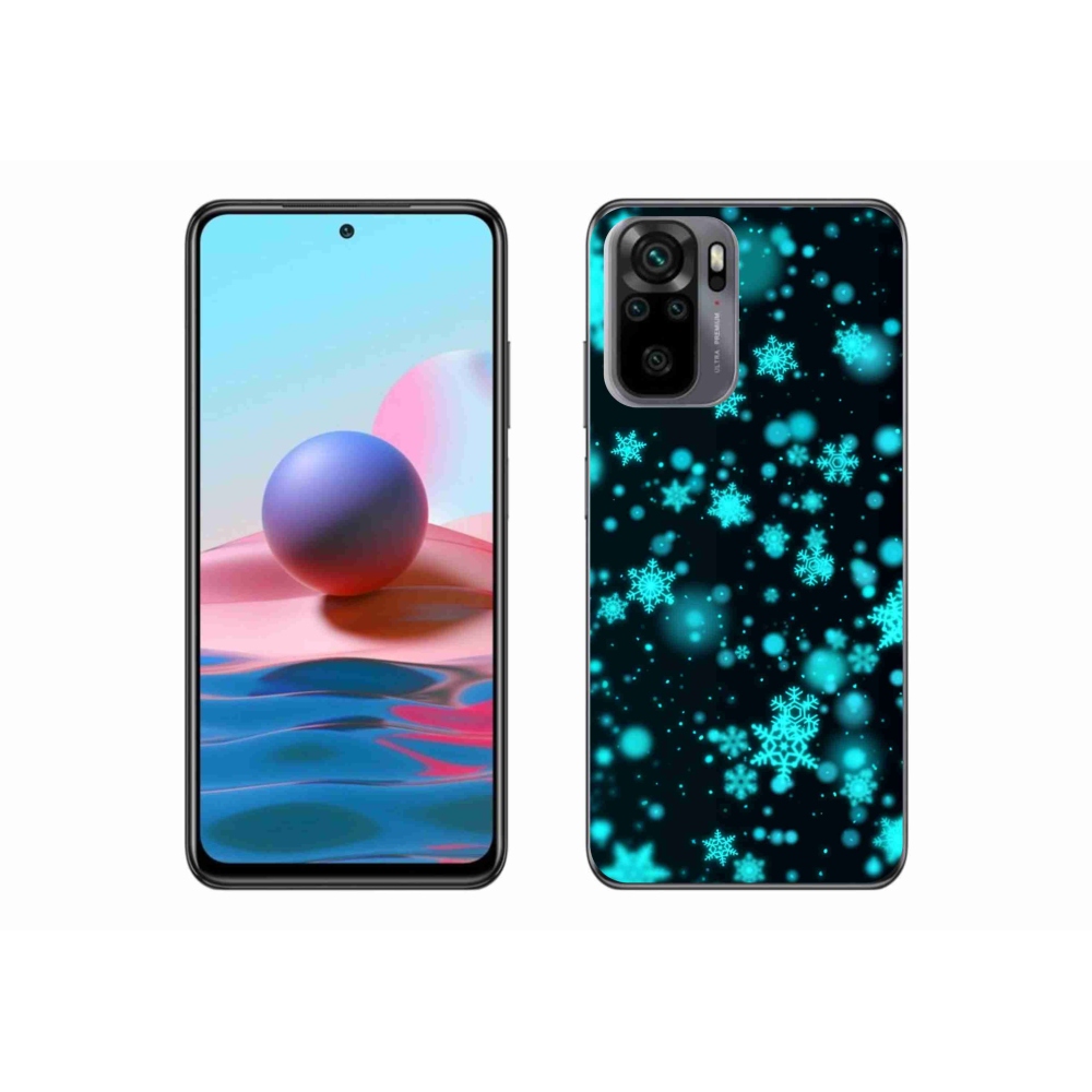 Gél borítás mmCase a Xiaomi Poco M5s készülékhez - hópelyhek 1