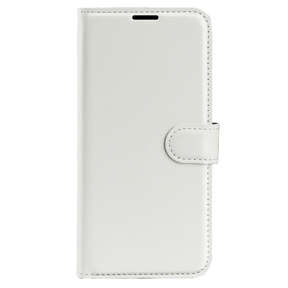 Litchi könyv tok Samsung Galaxy S24 készülékhez - fehér