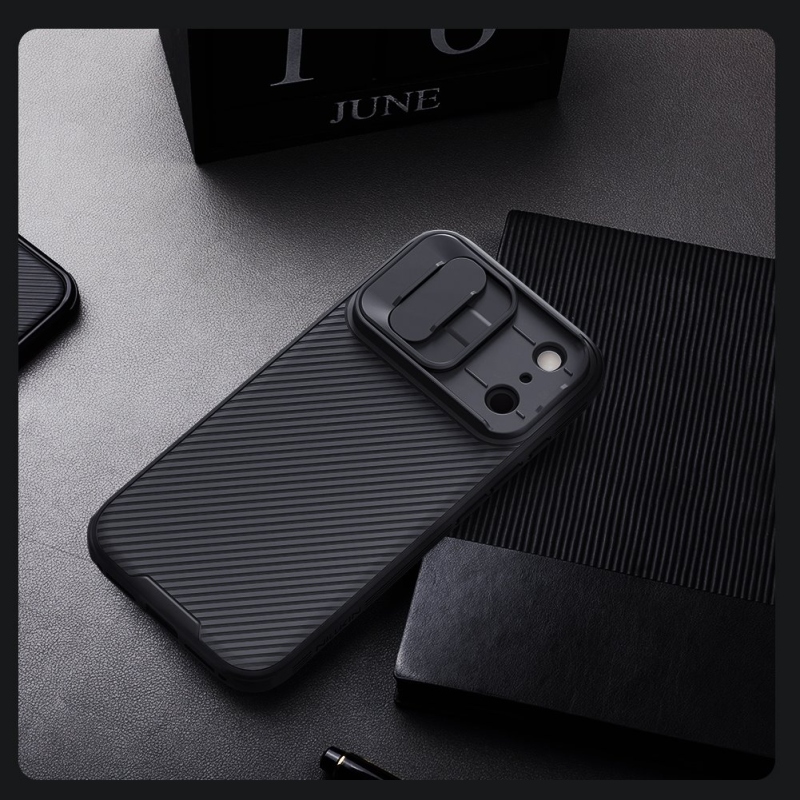 Nillkin CamShield PRO hátlap az Apple iPhone 17 Pro készülékhez Fekete