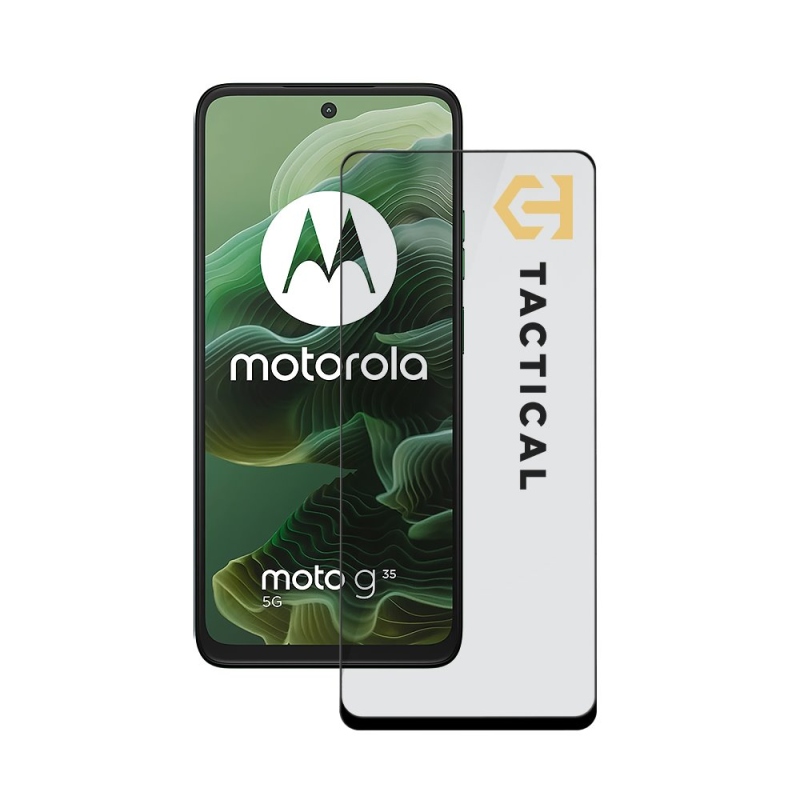 Tactical Glass Shield 5D üveg a Motorola G35 fekete készülékhez
