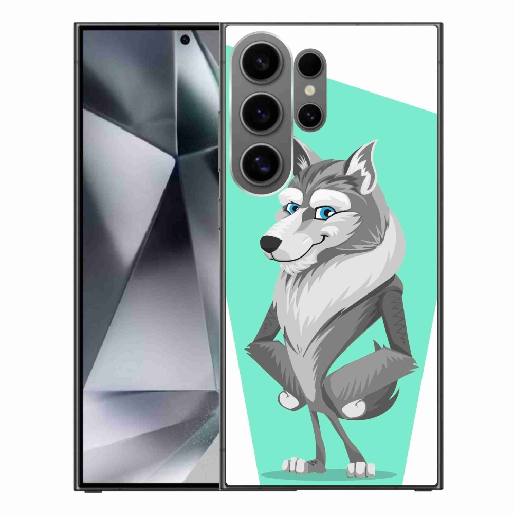 Zselés borítás mmCase Samsung Galaxy S24 Ultra készülékhez - rajzfilmfarkas