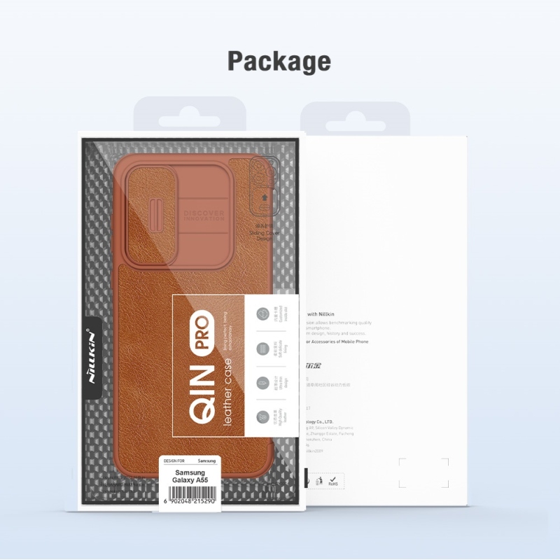 Nillkin Qin Book PRO tok Samsung Galaxy A55 5G barna