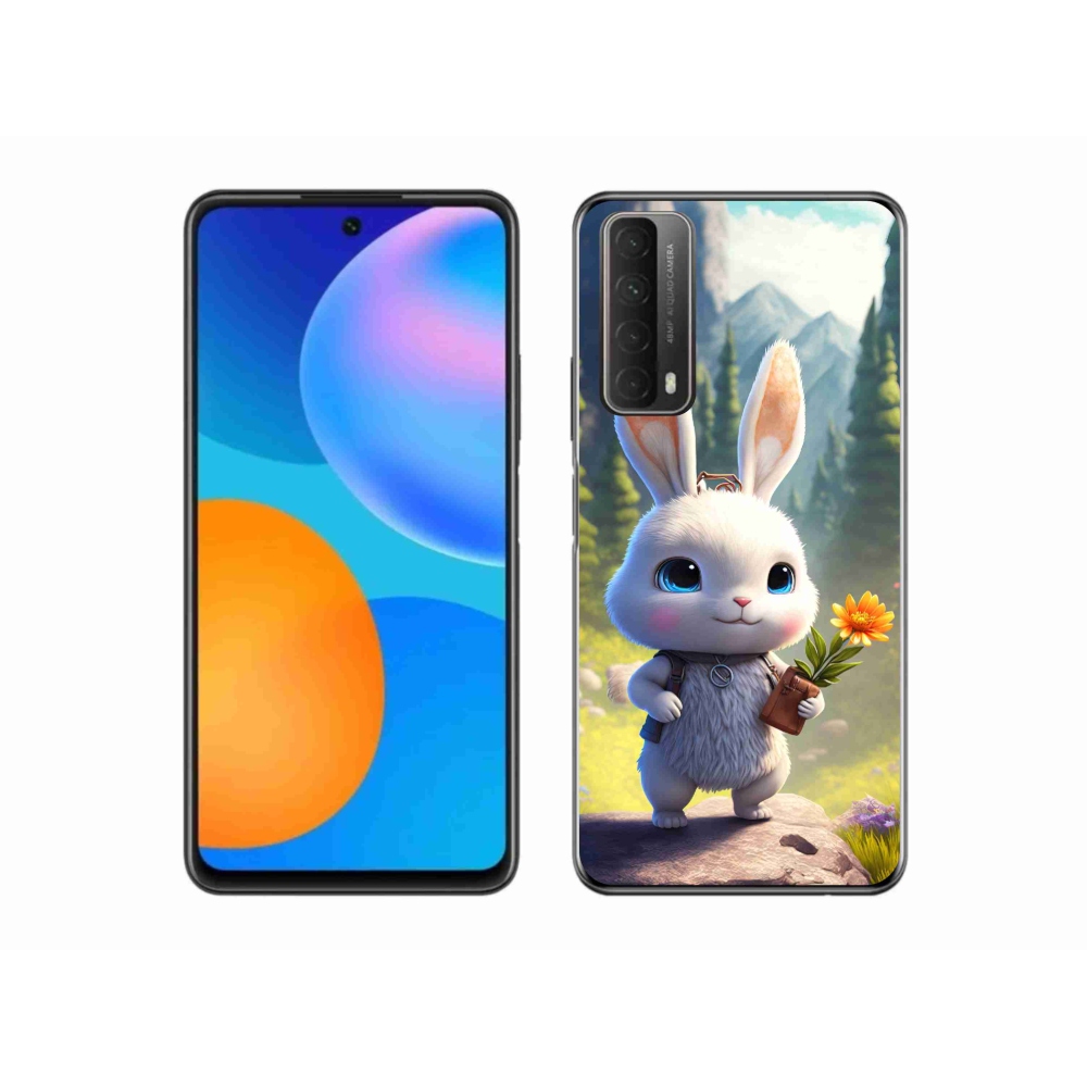 Zselés borítás mmCase a Huawei P Smart (2021) - aranyos nyuszi