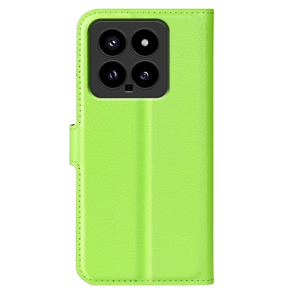Litchi könyv tok a Xiaomi 14-hez - zöld