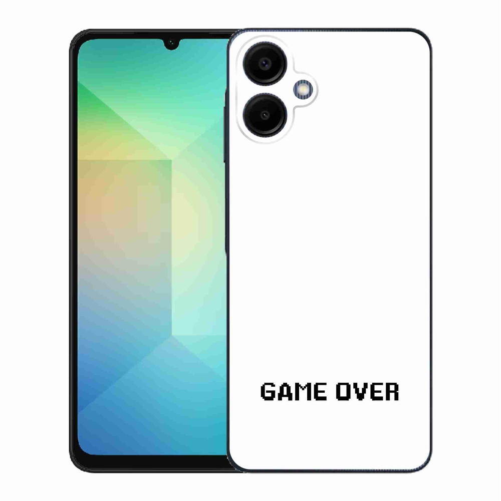 Gél borítás mmCase Samsung Galaxy A06 4G - játék fehér háttérrel