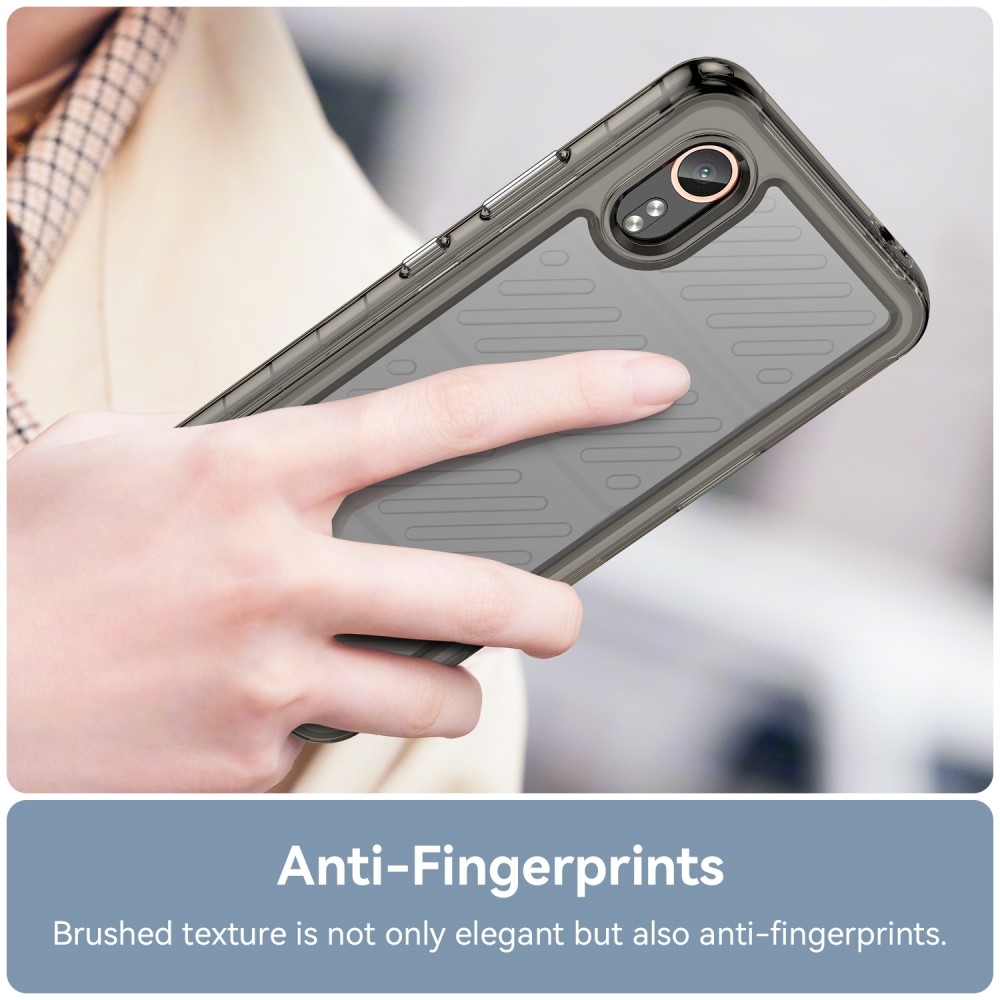 Gél tok kemény hátlappal Samsung Galaxy Xcover 7 készülékhez - szürke