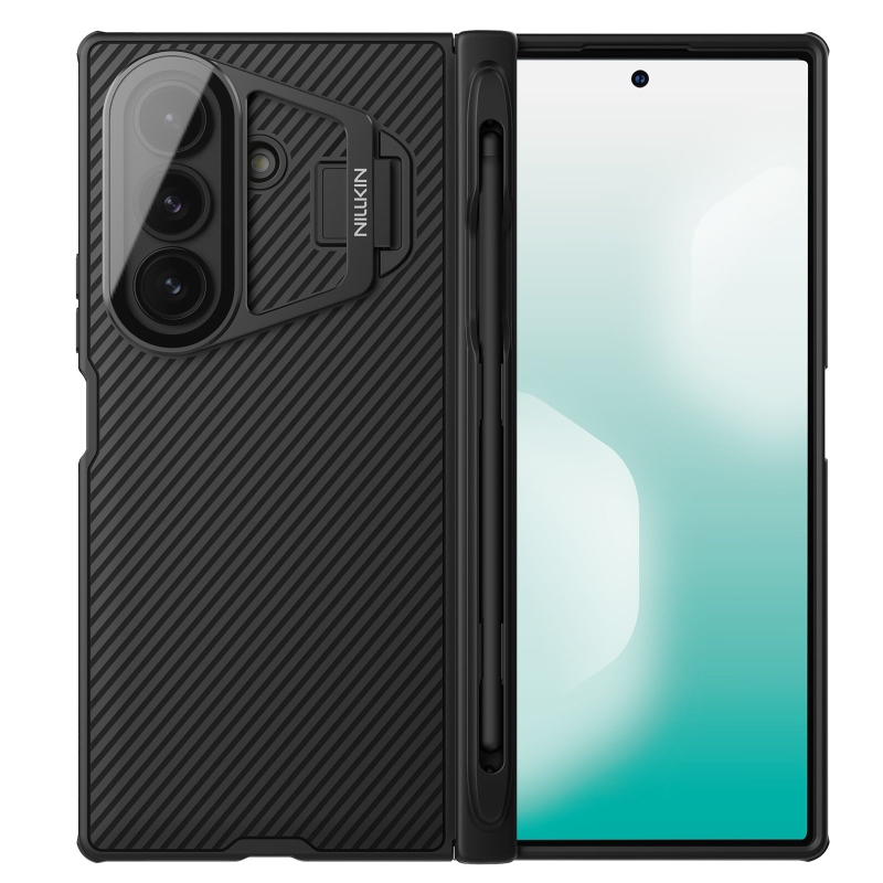 Nillkin CamShield CamShield Prop Pen Slot (átlátszó lencse) hátlap Samsung Galaxy Z Fold 7 Fekete