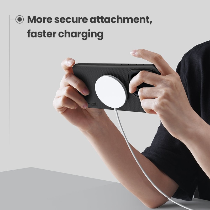 Nillkin Super Frosted PRO mágneses hátlap OnePlus 15-hez Fekete