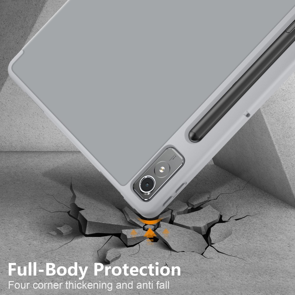 Ügyes záró tok Lenovo Tab P12 táblagéphez - szürke