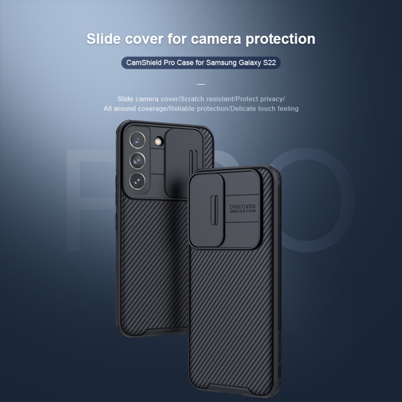 Nillkin CamShield PRO hátlap Samsung Galaxy S22 fekete