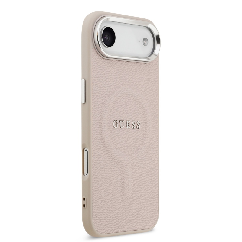 Guess PU Saffiano MagSafe MagSafe hátlap iPhone Air rózsaszínhez