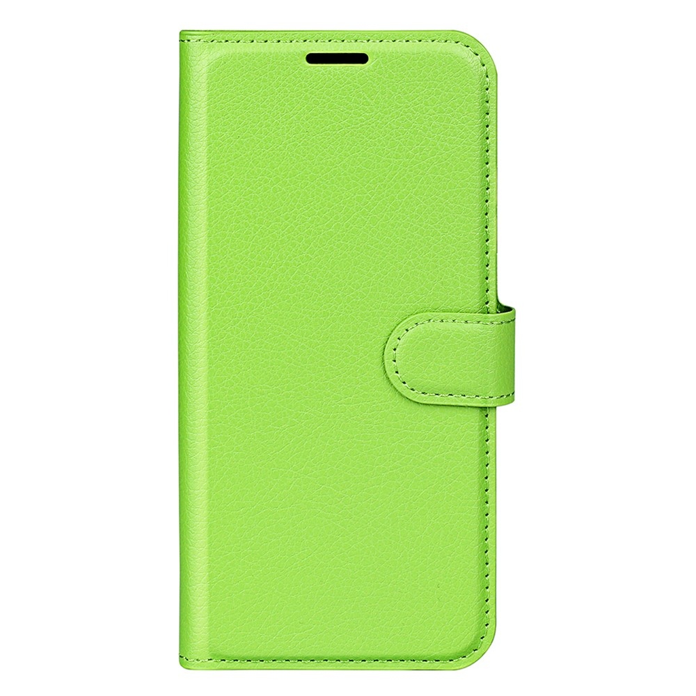 Litchi könyv tok Samsung Galaxy S25-hez - zöld