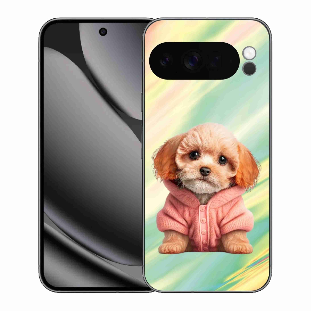 Gél borítás mmCase a Google Pixel 10 Pro XL-hez - kölyökkutyák pulóverben