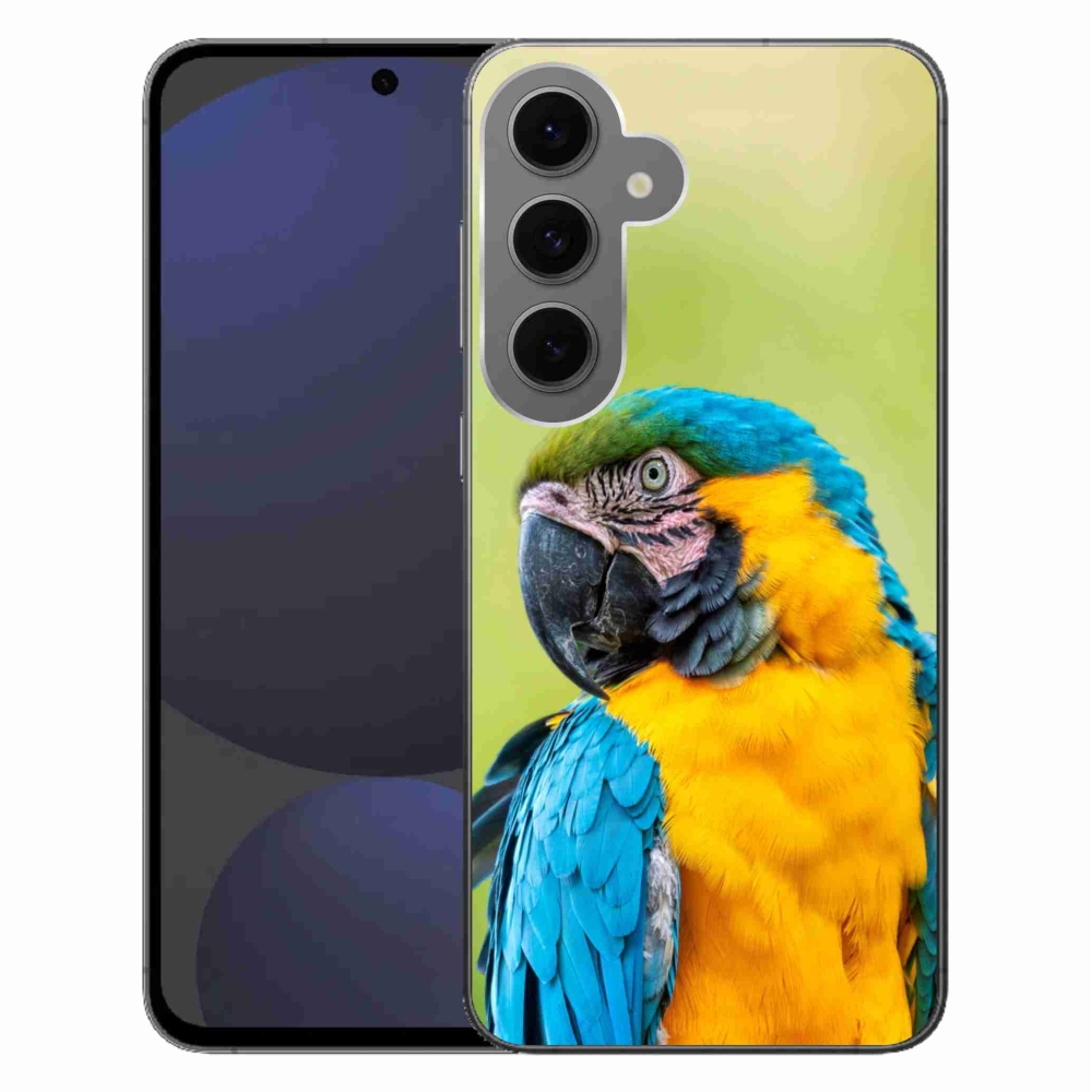 Gél tok mmCase a Samsung Galaxy S24 FE készülékhez - papagáj ara 2