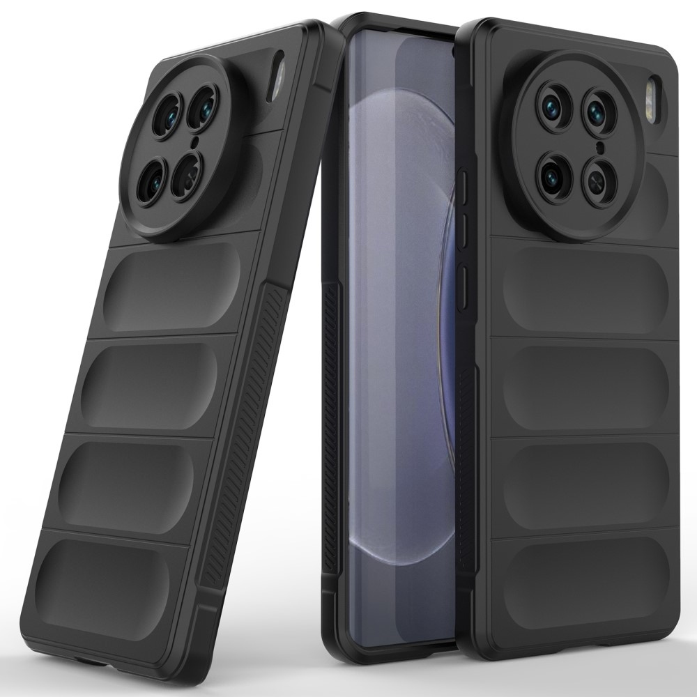 Rugg tartós zselés tok a Vivo X90 Pro készülékhez - fekete