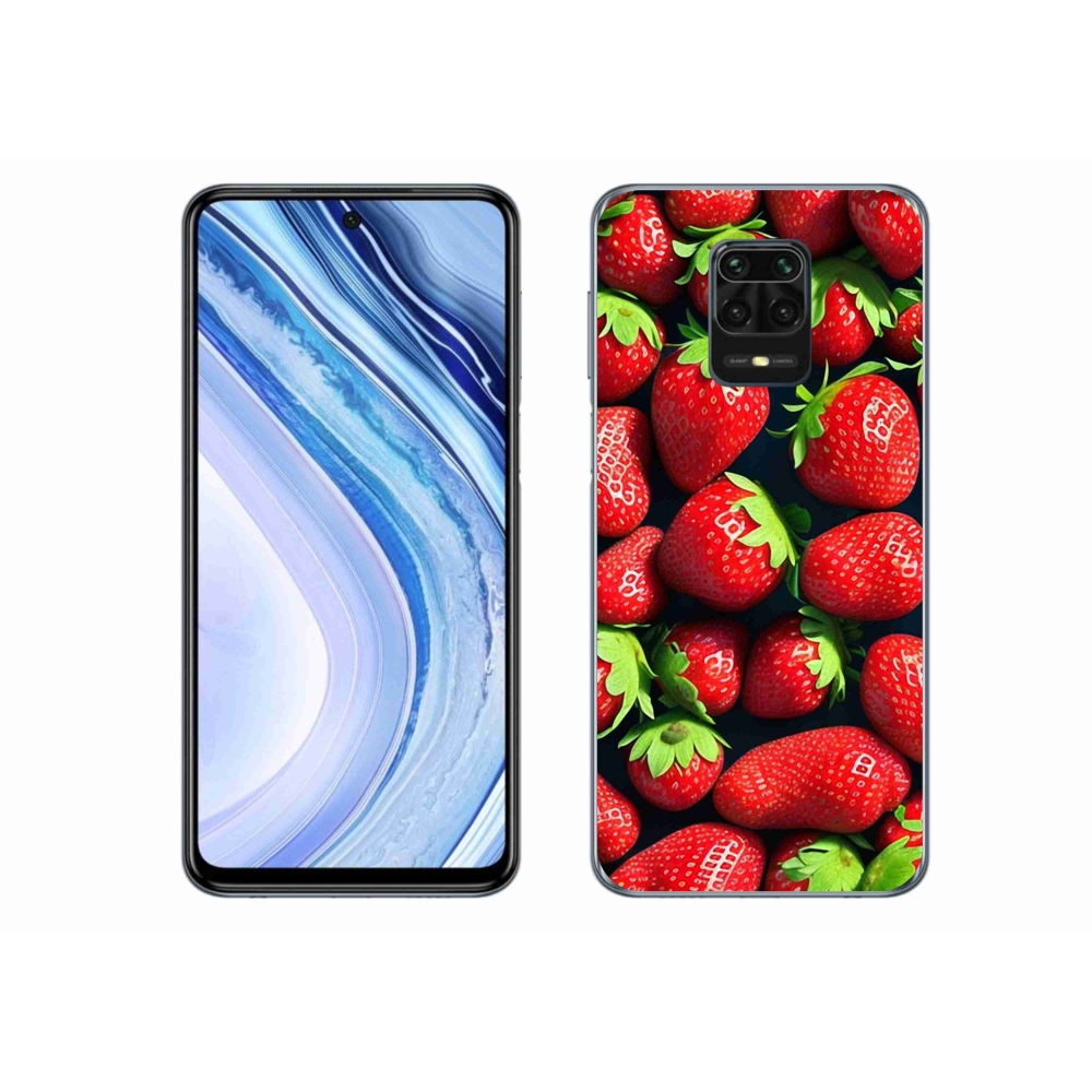 Gél borítás mmCase a Xiaomi Redmi Note 9S-hez - eper