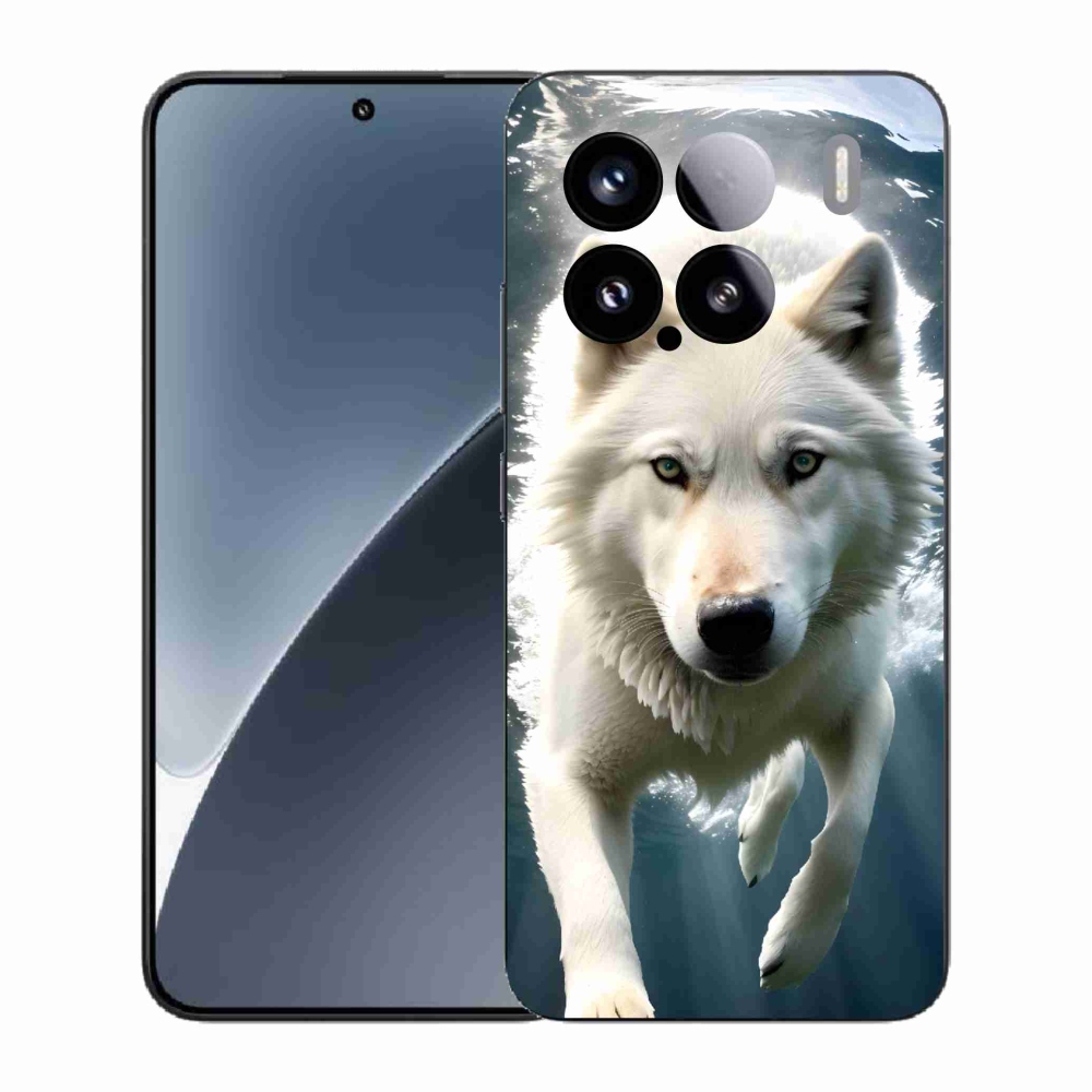 Gél borítás mmCase a Xiaomi 15-öshöz - fehér farkas