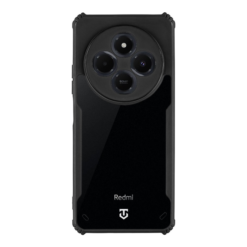 Taktikai Quantum Stealth Cover for Xiaomi Redmi 14C 4G/Poco C75 Clear/Black (átlátszó/fekete)