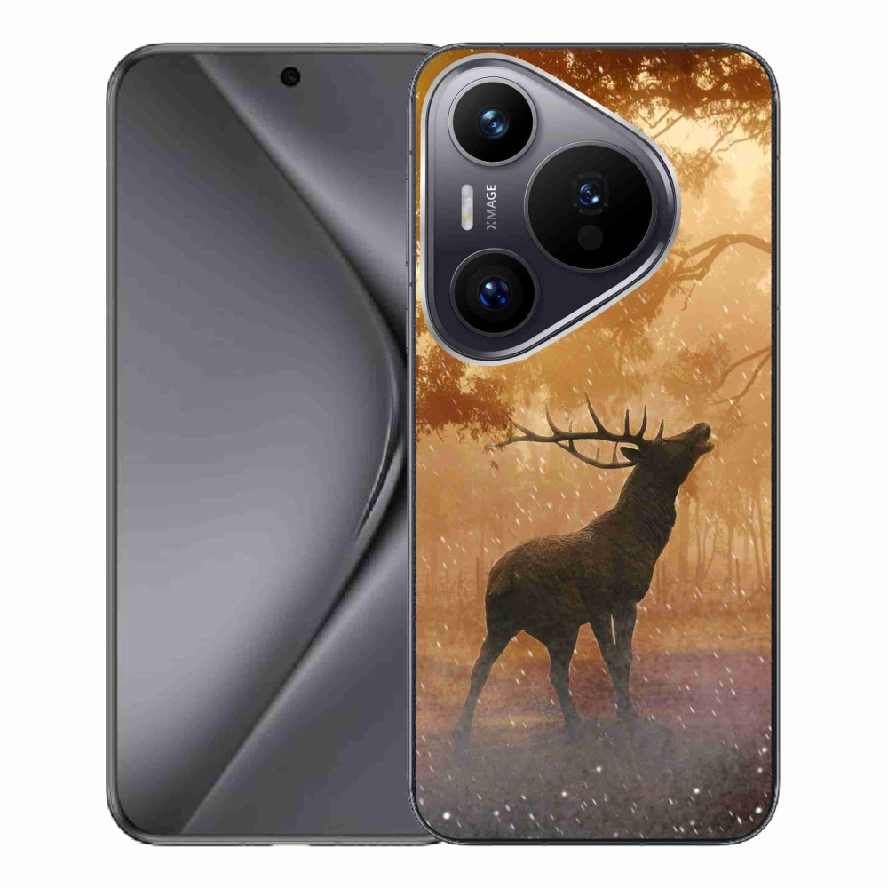 Zselés borítás mmCase a Huawei Pura 70 Pro számára - szarvas a szarvasbőgésben