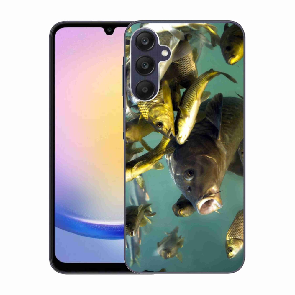 Gél tok mmCase a Samsung Galaxy A25 5G készülékhez - halak iskolája